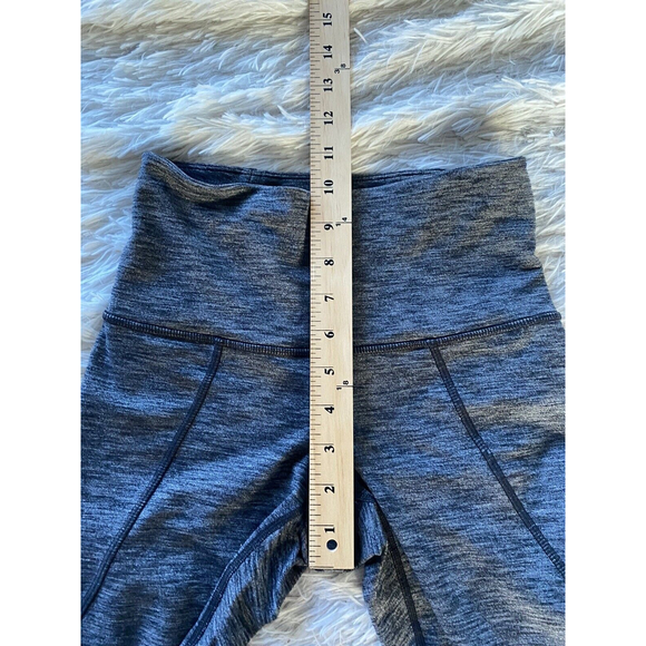 Athleta High Rise Plie Mesh Insert Tight Heather Grey black Size XXS Dance Barre - Picture 9 of 12
